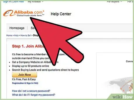 Image titled Sell Your Products on Alibaba Step 1