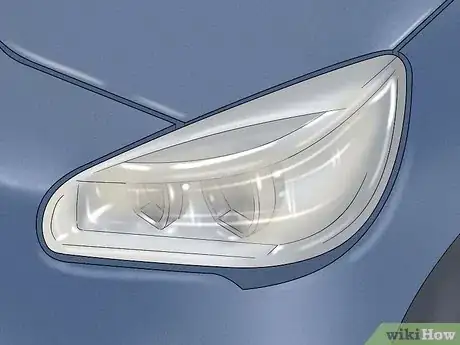 Image titled Repair Oxidized Cloudy Headlights with a Headlight Cleaner Step 1