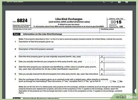 Image titled Fill Out Form 8824 Step 2