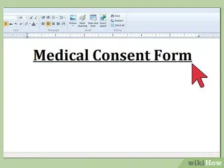 Image titled Write a Medical Consent Form Step 14