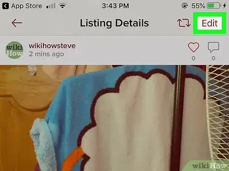 Image titled Delete a Listing on Poshmark on iPhone or iPad Step 5