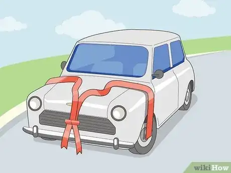 Image titled Decorate a Wedding Car with Ribbon Step 4