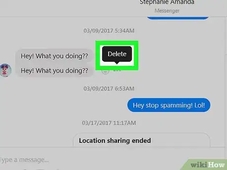Image titled Delete Messages on Facebook Messenger Step 13
