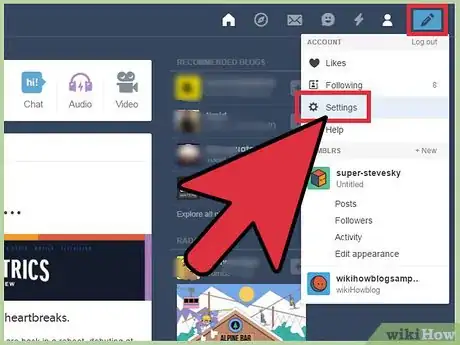 Image titled Enable the Ask Feature in Tumblr Step 2