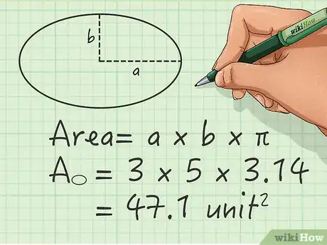 Image titled Calculate the Area of an Ellipse Step 3