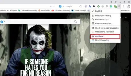 Image titled Tampermonkey; Dashboard.png