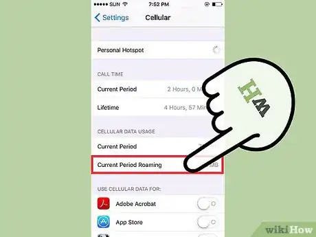 Image titled Check Your Roaming Data Usage on an iPhone Step 3