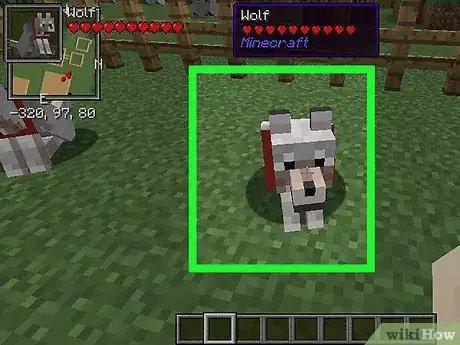 Image titled Build a Wolf Den for Your Wolf on Minecraft Step 1
