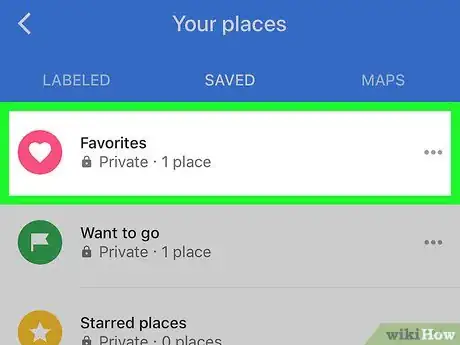 Image titled Remove Saved Places on Google Maps on iPhone or iPad Step 5