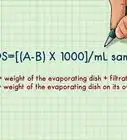 Calculate Total Dissolved Solids