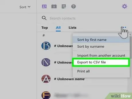 Image titled Export Contacts from Yahoo Step 5