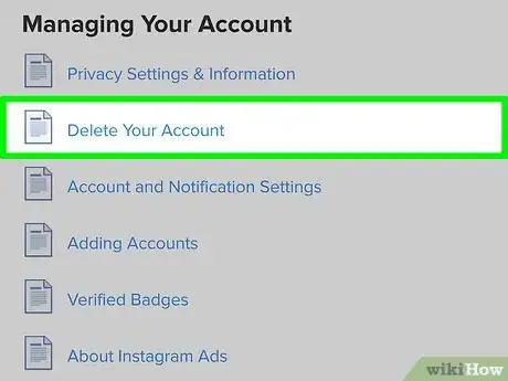 Image titled Delete an Instagram Account Step 8