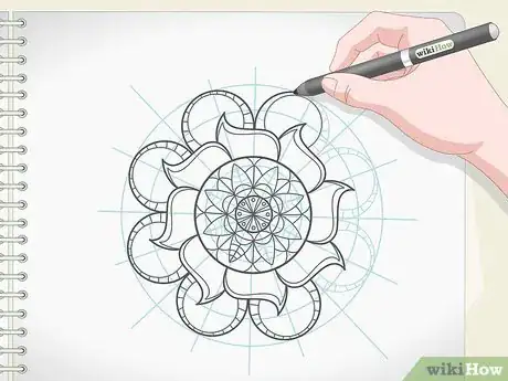 Image titled Draw a Mandala Step 9