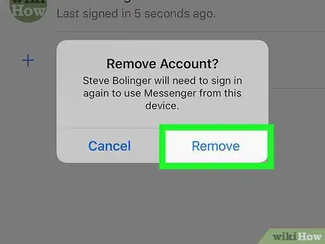 Image titled Delete a Messenger Account on iPhone or iPad Step 6