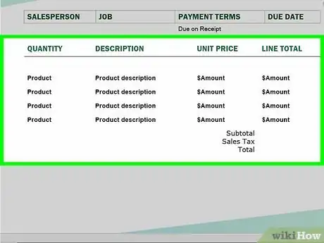 Image titled Make Invoices in Word Step 14