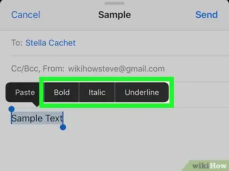 Image titled Embolden, Italicize, and Underline Email Text with iOS Step 10