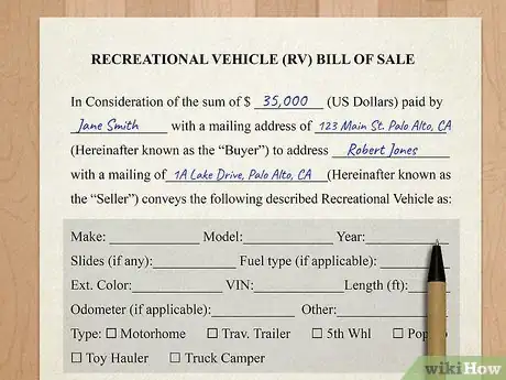 Image titled Write a Bill of Sale for an RV Step 4