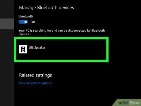 Image titled Connect a Bluetooth Speaker to a Laptop Step 10