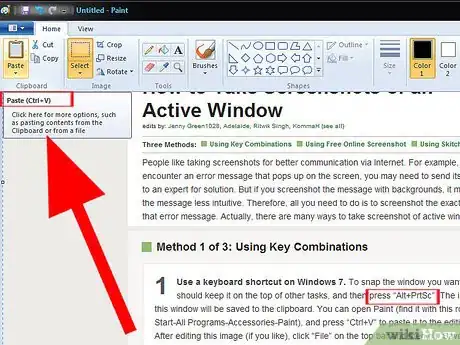 Image titled Take Screenshots of an Active Window Step 1