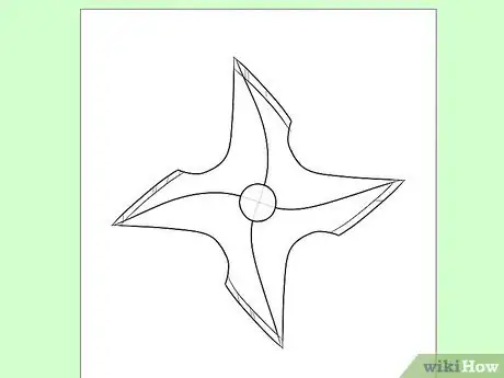 Image titled Draw a Ninja Star Step 5