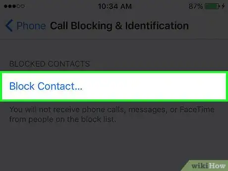 Image titled Block a Contact on iPhone Step 4