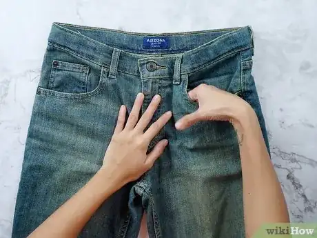 Image titled Fold Jeans Step 1