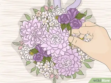 Image titled Make a Bridal Bouquet With Artificial Flowers Step 19