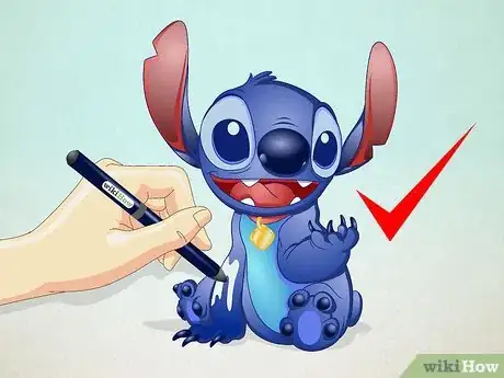 Image titled Draw Stitch from Lilo and Stitch Step 7