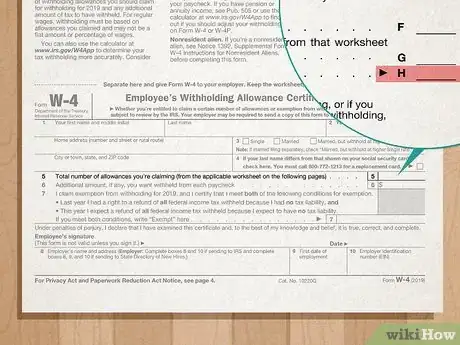 Image titled Fill Out a W‐4 Step 11