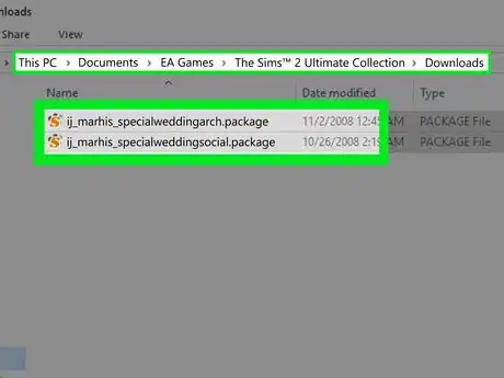 Image titled Sims 2 Hacked Arch in Downloads Folder