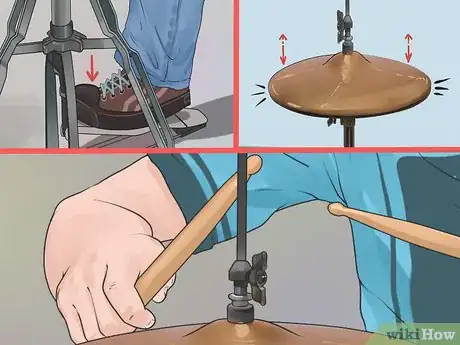 Image titled Play the Hi Hat in a Drum Set Step 10