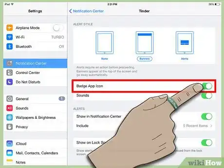 Image titled Adjust Your Tinder Notification Settings on iOS Step 7