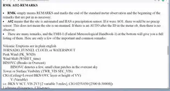 Read an Aviation Routine Weather Report (METAR)