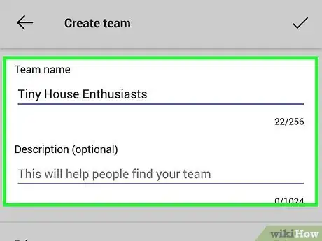 Image titled Create a Team Step 13