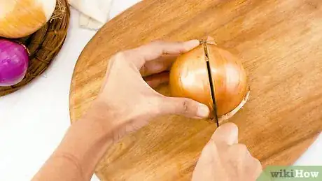 Image titled Cut an Onion Into Wedges Step 1