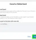 Delete an Event on Facebook