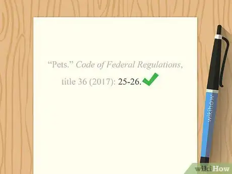 Image titled Cite the Code of Federal Regulations Step 8