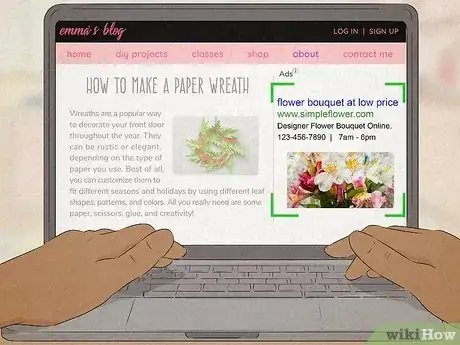 Image titled An ad highlighted on a laptop screen.
