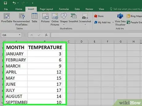 Image titled Make a Bar Graph in Excel Step 3