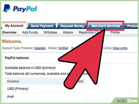 Image titled Add Paypal to a Blog Step 2