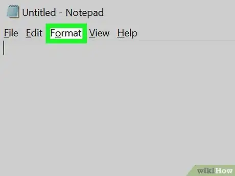 Image titled Change the Default Font on Windows Notepad Step 2
