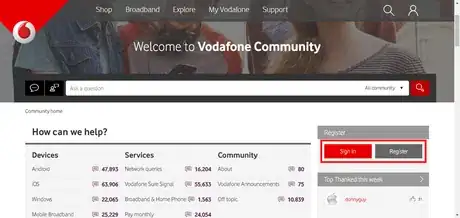 Image titled Vodafone's official community Reg or Log in.png