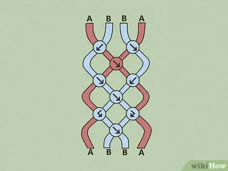 Image titled Read Friendship Bracelet Patterns Step 4.jpeg