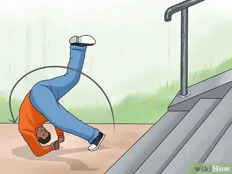 Image titled Jump Down Stairs in Parkour Step 7