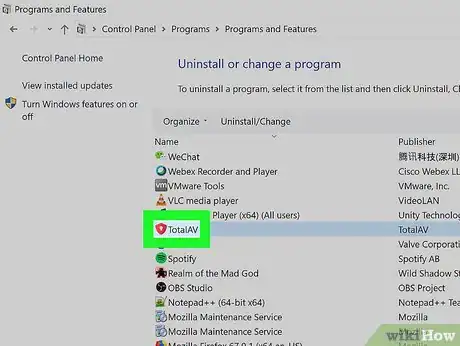 Image titled Delete TotalAV on PC or Mac Step 5