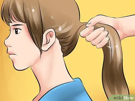Image titled Do a Neat Middle Height Ponytail Step 3