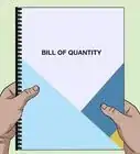 Prepare a Bill of Quantities