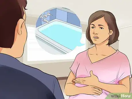 Image titled Take a Bath When Pregnant Step 1