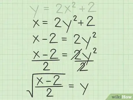 Image titled Find the Inverse of a Quadratic Function Step 5