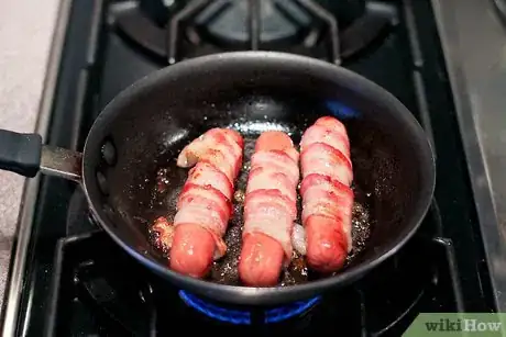 Image titled Make Bacon Wrapped Hot Dogs Step 6